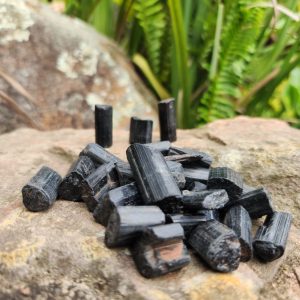 Black Tourmaline Rough Pieces