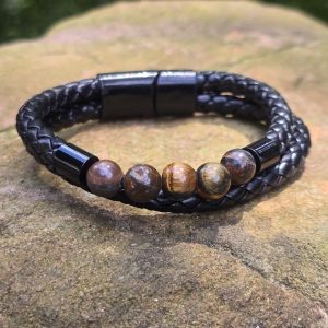 Tigers Eye Clip Bracelet