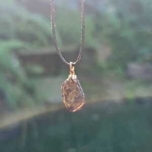 Dragons Blood Small Pendant on a Wax Cord