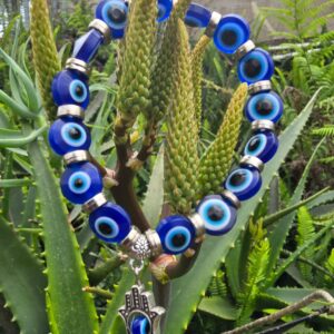 Evil Eye Bracelet with Hamsa Hand