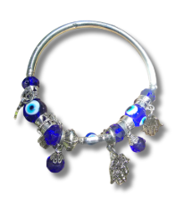 Evil Eye Charm Bangle