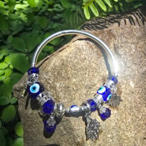 Evil Eye Charm Bangle